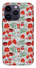 Load image into Gallery viewer, Coffee and Mittens Christmas Pattern - Phone Case