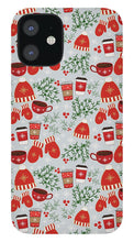 Load image into Gallery viewer, Coffee and Mittens Christmas Pattern - Phone Case