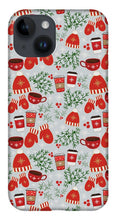 Load image into Gallery viewer, Coffee and Mittens Christmas Pattern - Phone Case