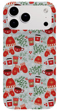 Load image into Gallery viewer, Coffee and Mittens Christmas Pattern - Phone Case