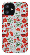 Load image into Gallery viewer, Coffee and Mittens Christmas Pattern - Phone Case