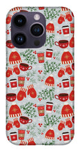 Load image into Gallery viewer, Coffee and Mittens Christmas Pattern - Phone Case