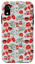 Load image into Gallery viewer, Coffee and Mittens Christmas Pattern - Phone Case