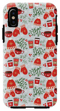 Load image into Gallery viewer, Coffee and Mittens Christmas Pattern - Phone Case