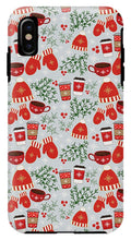 Load image into Gallery viewer, Coffee and Mittens Christmas Pattern - Phone Case