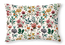 Load image into Gallery viewer, Colorful Watercolor Flowers - Throw Pillow