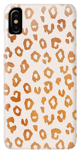 Copper Leopard Print - Phone Case