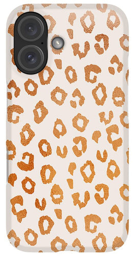 Copper Leopard Print - Phone Case