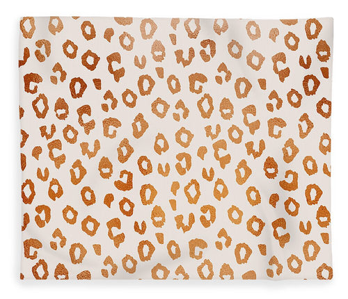 Copper Leopard Print - Blanket