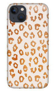 Copper Leopard Print - Phone Case
