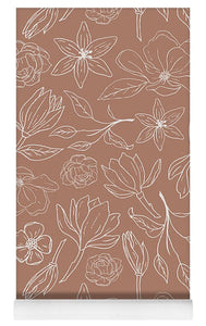 Copper Magnolia Pattern - Yoga Mat
