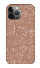 Load image into Gallery viewer, Copper Magnolia Pattern - Phone Case