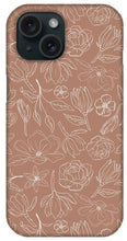 Load image into Gallery viewer, Copper Magnolia Pattern - Phone Case