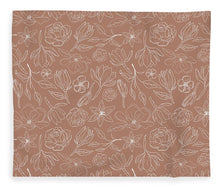 Load image into Gallery viewer, Copper Magnolia Pattern - Blanket