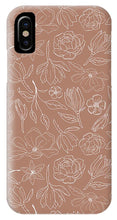 Load image into Gallery viewer, Copper Magnolia Pattern - Phone Case