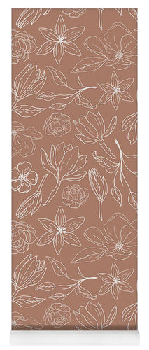 Copper Magnolia Pattern - Yoga Mat