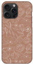 Load image into Gallery viewer, Copper Magnolia Pattern - Phone Case