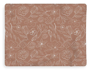 Copper Magnolia Pattern - Blanket