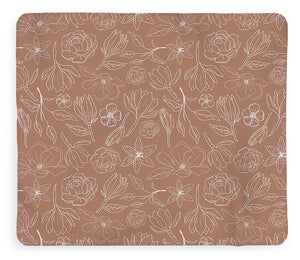 Copper Magnolia Pattern - Blanket