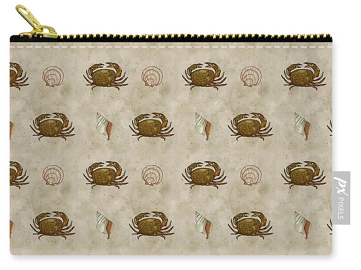 Crab Pattern - Zip Pouch