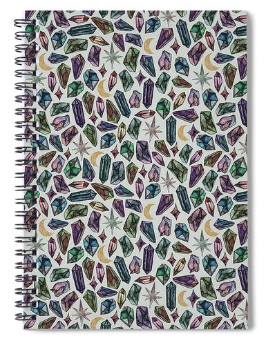 Crystal Pattern - Spiral Notebook