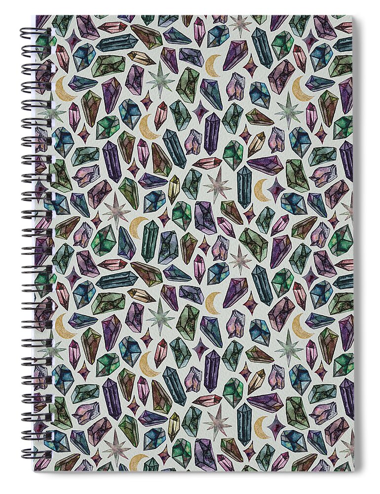 Crystal Pattern - Spiral Notebook