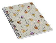 Load image into Gallery viewer, Cupcakes Pattern - Spiral Notebook
