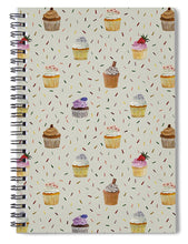 Load image into Gallery viewer, Cupcakes Pattern - Spiral Notebook