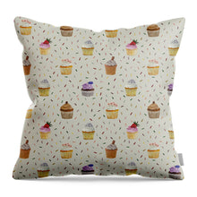 Load image into Gallery viewer, Cupcakes Pattern - Throw Pillow