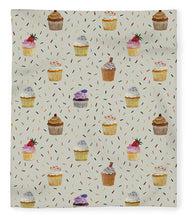 Load image into Gallery viewer, Cupcakes Pattern - Blanket