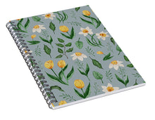 Load image into Gallery viewer, Daffodils and Tulips Pattern - Spiral Notebook