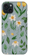 Load image into Gallery viewer, Daffodils and Tulips Pattern - Phone Case