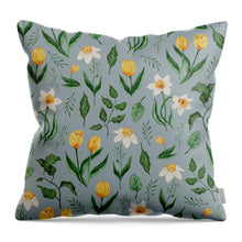 Load image into Gallery viewer, Daffodils and Tulips Pattern - Throw Pillow