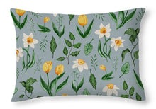 Load image into Gallery viewer, Daffodils and Tulips Pattern - Throw Pillow