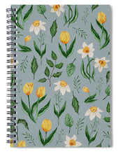 Load image into Gallery viewer, Daffodils and Tulips Pattern - Spiral Notebook