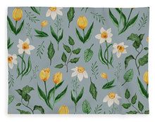 Load image into Gallery viewer, Daffodils and Tulips Pattern - Blanket