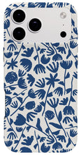 Load image into Gallery viewer, Dark Blue Floral Pattern - Phone Case