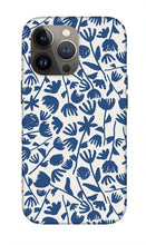 Load image into Gallery viewer, Dark Blue Floral Pattern - Phone Case