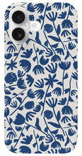 Load image into Gallery viewer, Dark Blue Floral Pattern - Phone Case