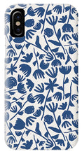 Load image into Gallery viewer, Dark Blue Floral Pattern - Phone Case