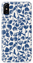 Load image into Gallery viewer, Dark Blue Floral Pattern - Phone Case