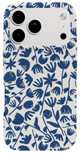 Load image into Gallery viewer, Dark Blue Floral Pattern - Phone Case