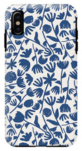 Load image into Gallery viewer, Dark Blue Floral Pattern - Phone Case