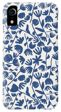 Load image into Gallery viewer, Dark Blue Floral Pattern - Phone Case