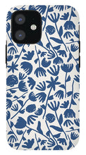 Load image into Gallery viewer, Dark Blue Floral Pattern - Phone Case