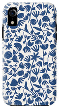 Load image into Gallery viewer, Dark Blue Floral Pattern - Phone Case