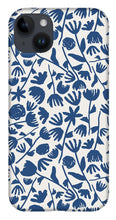 Load image into Gallery viewer, Dark Blue Floral Pattern - Phone Case
