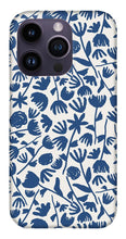 Load image into Gallery viewer, Dark Blue Floral Pattern - Phone Case