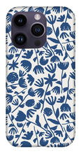 Load image into Gallery viewer, Dark Blue Floral Pattern - Phone Case