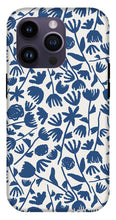 Load image into Gallery viewer, Dark Blue Floral Pattern - Phone Case
